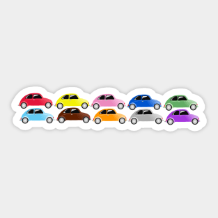 Ten Cars Sticker